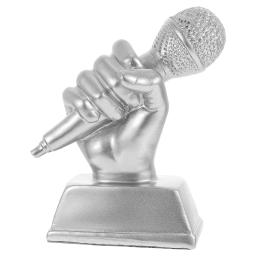 Troféu microfone prêmio cantando festa favores música prêmios decoração troféus ouro casa discurso acessório crianças karaoke pequena dança - Image 4