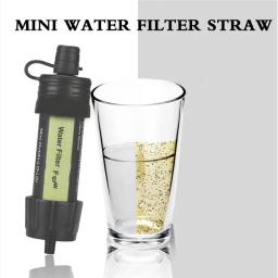Straw Water Purifier System for Camping Filtro de água ao ar livre Ferramenta de sobrevivência de emergência 5000 Litros Capacidade de filtragem - Image 4