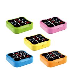 1 pçs tic-tac-toe jogos de tabuleiro para adultos crianças montessori quebra-cabeça jogo de mesa conjunto de xadrez portátil jogos de mesa tic-tac-toe - Image 1