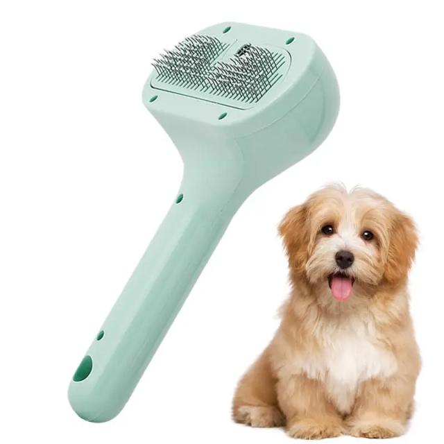 Spray de Pente para Gatos com Névoa de Água, Escova de Silicone para Banho e Massagem, Ferramenta Ideal para Remoção de Pelos e Limpeza.