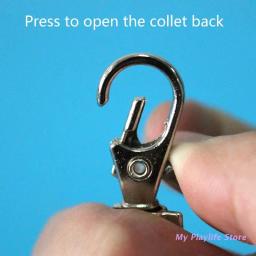 20 pçs metal gancho cinto clipe fechadura da porta para animais de estimação gaiola prevenir garra gatilho aberto fixação gaiola portas - Image 5