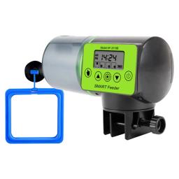 Inteligente Alimentador Automático De Peixes + Círculo De Alimentação, Dispensador De Alimentação Automática Do Tanque, LCD Indica, Acessórios De Aquário - Image 1