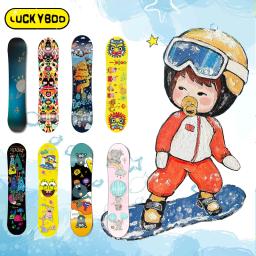 LUCKYBOO-Esporte ao ar livre, Inverno, Meninos, Menina, Equipamento de Esqui Infantil, Esqui Livre, Iniciantes Aprendem, 80cm, 90cm - Image 1