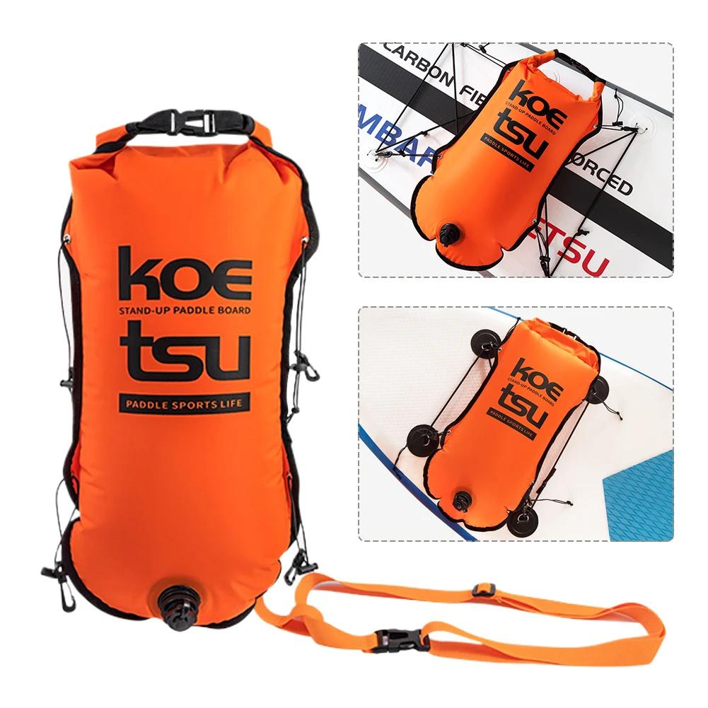 Saco inflável impermeável de flutuador Paddle Board Bag Espaço de armazenamento Saco de armazenamento para natação, caiaque, mergulho, 30L - Image 1