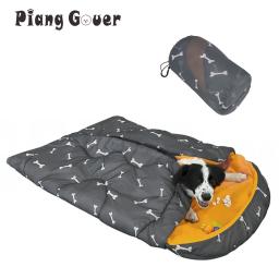 Bone Pattern Dog Bed, saco de dormir ao ar livre, Cat Pad, Camping Pet Mat, Travel Cushion Supplies - Image 1