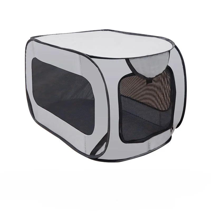 Gaiola dobrável portátil do animal de estimação, Tronco do carro, Transportadora respirável, Cat Tent, Puppy Travel, Outdoor Dog Cage - Image 1