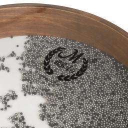 Ocean Wave Bead mão tambor com bolas de aço enchido, instrumento de percussão para criança e bebê, aprendizagem precoce, 16" - Image 5