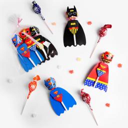 36 pçs super-herói spiderman festa de aniversário suprimentos bolo doces lollipop decoração cartões com adesivos favores crianças menino meninas presente - Image 5