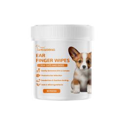 Toalhetes portáteis de limpeza úmida para animais de estimação, lágrima, cera, removedor de mancha, toalhas de limpeza, alívio de coceira de gatos, limpador Ditr - Image 2