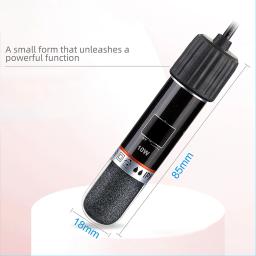 Aquecedor submersível pequeno aquário, temperatura constante, adequado para água salgada, água doce, tartaruga, aquário, 10W, 26 ° C - Image 3