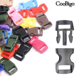 50 pçs curvado lado liberação fivela mini clipe prendedor para 550 paracord pulseira saco cinta pet colar diy artesanato acessórios 10mm - Image 1