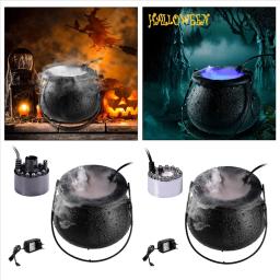 Halloween LED Smoke Machine, umidificador LED, nevoeiro Névoa Maker, mudança de cor Witch Pot, decoração do partido Prop, EU Plug - Image 5