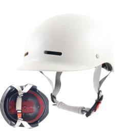 Capacete de meia motocicleta certificado DOT para homens e mulheres, capacete branco, ciclismo, segurança, halloween, acessórios de verão, adulto - Image 2
