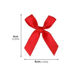 Fita de cetim arcos para handwork, decoração de flores artesanais, decoração do partido DIY, tamanho pequeno, 4cm, 50 pçs/pacote - Image 6