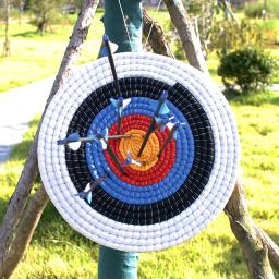 Mão-feita redonda Archery alvo rosto para arco recurvo, Longbow tiro prática, 3 camadas, palha sólida tradicional - Image 3