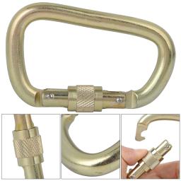 D Shaped Mosquetão para Escalada, Rolamento de Alta Resistência, Aço Master Buckle, Montanhismo, 45KN - Image 5