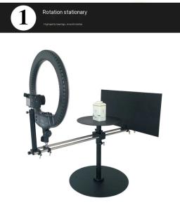 Plataforma De Tiro De Vídeo, Mesa De Fotografia Profissional, Cabeça Panorâmica, Plataforma Giratória, Studio Photo Booth, Rotação De 360 °, Novo - Image 5
