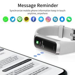 LIGE-Relógio Inteligente Amoled para Homens e Mulheres, Banda Inteligente, Frequência Cardíaca, Sangue, Pulseira Inteligente Impermeável, Rastreador de Fitness Esportivo, 2023 - Image 3