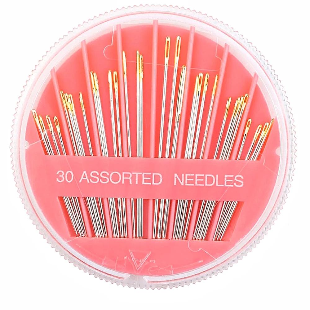 Agulhas de costura sortidas para costura, agulha de costura Premium Hand Tool, 6 tamanhos diferentes, 30 Contagem, 1 pacote - Image 1