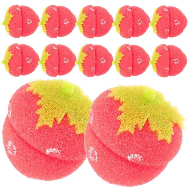 Modelador de Cabelo Morango Esponja 12 Unidades