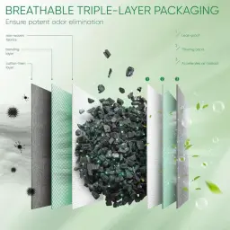Desodorizador De Carbono Ativado, Eliminador De Odor Interno, Neutralizador, Design Poroso, Quarto, Guarda-roupa, Sapato - Image 4