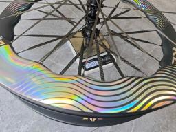 Komcas conjunto de rodas de carbono super colorido xiangyun bicicleta de estrada freio a disco clincher roda carbono 700c dianteiro traseiro 62mm dpd envio - Image 3