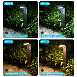 Super brilhante movido a energia solar luzes de caminho ao ar livre à prova dwaterproof água iluminação paisagem 2 modos entrada calçada passarela decoração do jardim - Image 3