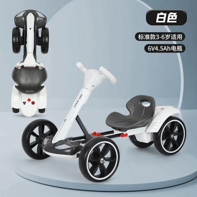 Kart Elétrico Infantil 6V 4.5Ah Dobrável - Controle Remoto para Crianças de 3-8 Anos