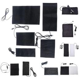 Almofada De Aquecimento De Fibra De Carbono Elétrica, Filme De Aquecimento USB, Aquecedor De Mão, Esteira De Calor De Febre Infravermelha, Inverno, 1 Pc, 2Pcs - Image 5