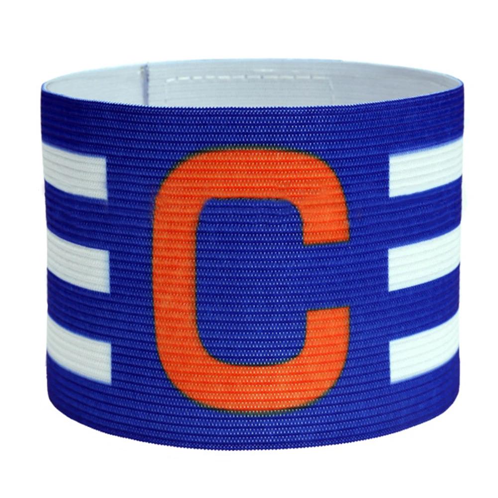 Futebol ajustável Capitão Braçadeira, Clear Icon Stripe Arm Band com Touch Fastener, Brasil Capitan Band - Image 1