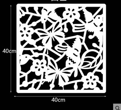 Divisor de quarto, 8 peças, biombo, tela de parede, divisórias de sala, pvc, adesivos de parede, módulo de recortes, tela dobrável de casa - Image 1