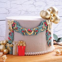 Guirlanda do silicone para o Natal, sugarcraft, queque, molde do cozimento, ferramentas da resina, fondant do chocolate, ferramentas da decoração do bolo - Image 3