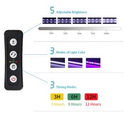Iluminação LED de espectro completo para aquário plantado, controlador externo, suportes extensíveis, luz do tanque de peixes, 20-63cm, 110V-240V - Image 2