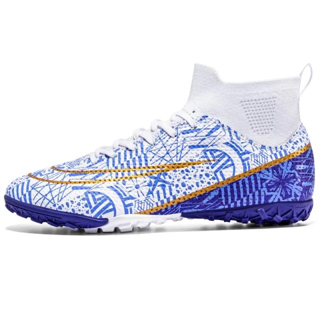 Homens botas de futebol longo pico crianças grama tf/fg treinamento sapatos de futebol sociedade profissional tênis esportes ao ar livre sapatos de futebol