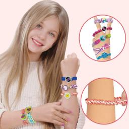 Kit de fazer pulseiras para crianças, amizade, tranças DIY, joias Artes Artesanato Brinquedos, favores de festa para meninas, presente infantil criativo - Image 5
