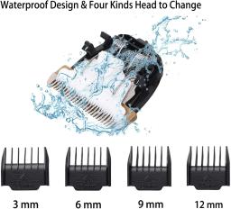 Profissional Pet Grooming Clipper Kit, Aparador De Pêlos Do Cão, Cat Barbeador Elétrico, Lâmina De Cerâmica Recarregável, Máquina De Corte De Cabelo Animais - Image 3