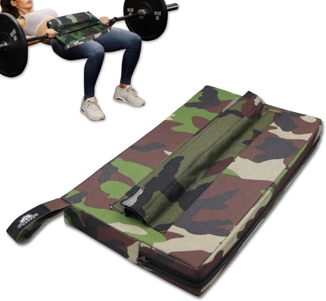 Almofada de Impulso Quadrada para Halterofilismo com Espuma Extra Grossa para Hip Thrusts e Exercícios de Glúteos em Casa