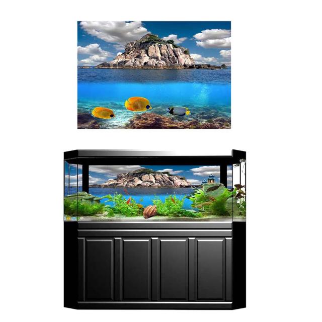 Cartaz 3D de Aquário: Adesivos e Decorações para Peixes Incríveis