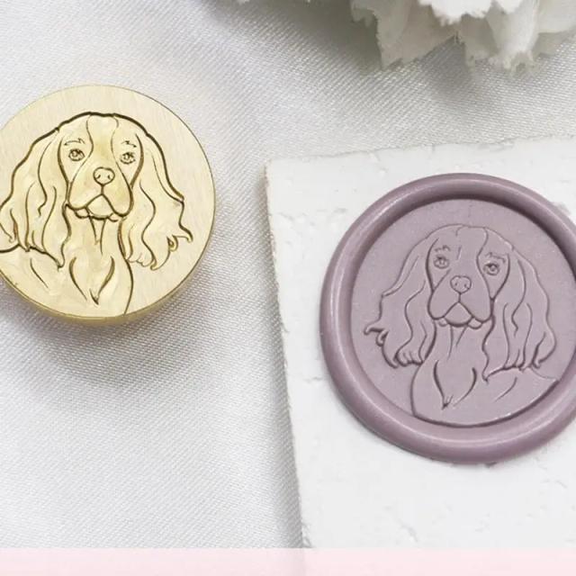 Selo de Cera Animal para Cartões e Convites - Decorativos e Ideais para Presentes de Casamento com Design de Cão e Gato