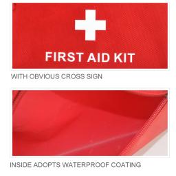 Kit de Primeiros Socorros portátil para Emergência ao ar livre, Acessórios Do Carro Vermelho, Viagens Em Família, Tratamento Médico, 50PCs por Conjunto - Image 4