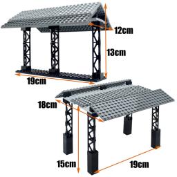 Cidade Treina Trem Trilha Trilho Trilhos Straight & Curvo Conjunto de Blocos de Construção Tijolos Brinquedos Infantis Modelo Compatível Grande Marca - Image 4