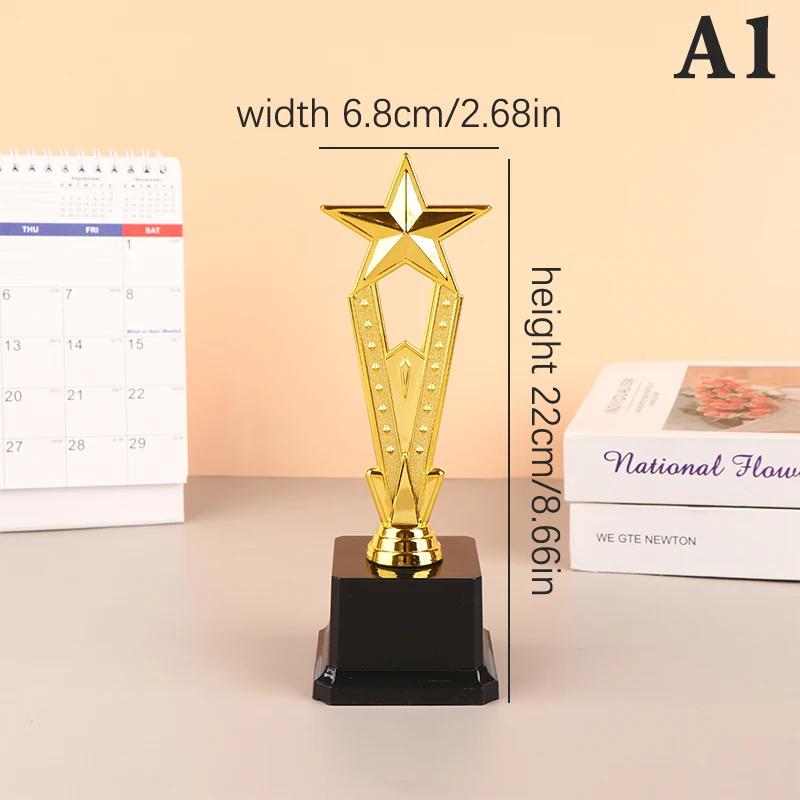 Troféu estrela de plástico para crianças, troféu para competição, recompensa, prêmio, favores de festa, presentes para crianças, 1pc - Image 1