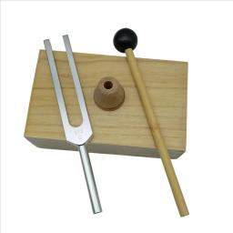 Vibração Tuning Fork com Caixa Ressonadora de Madeira, Instrumento Experimental para Terapia do Som, Yoga e Meditação, 512Hz - Image 4