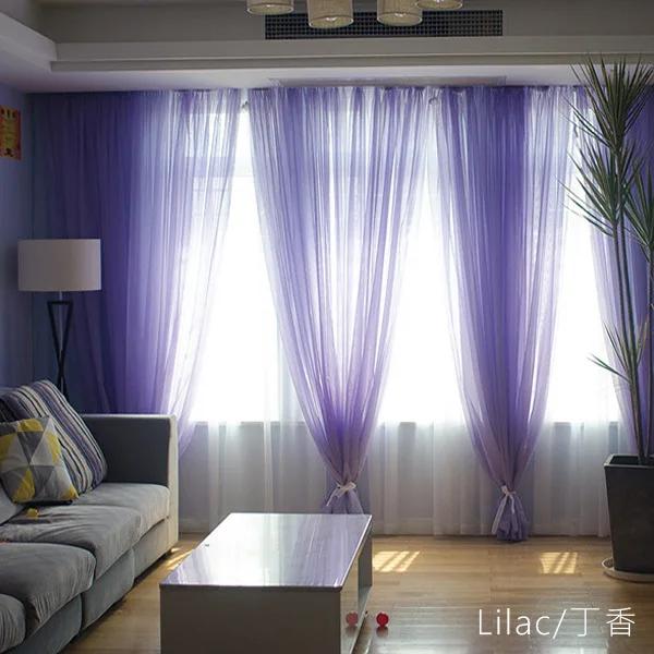 Decoração Romântica com Cortinas de Tule e Sheer para Sala de Estar