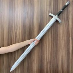 Guerreiro de prata Cosplay Espada, 1:1 Paladino Cavaleiro Arma, Role Playing, Modelo Medieval Halloween, Segurança PU Toy, Presente - Image 2