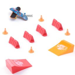 3 pçs superfície fosca liga dedo skate caixa packag kits mini calças esportivas rampa scooter roadblock interior casa lazer brinquedos - Image 3
