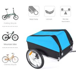 Bicicleta Trailer Adequado para Multi-veículo, Caminhão Trailer, Bicicleta Cargo Trailer, Depois Camping Carrinho para Crianças - Image 2
