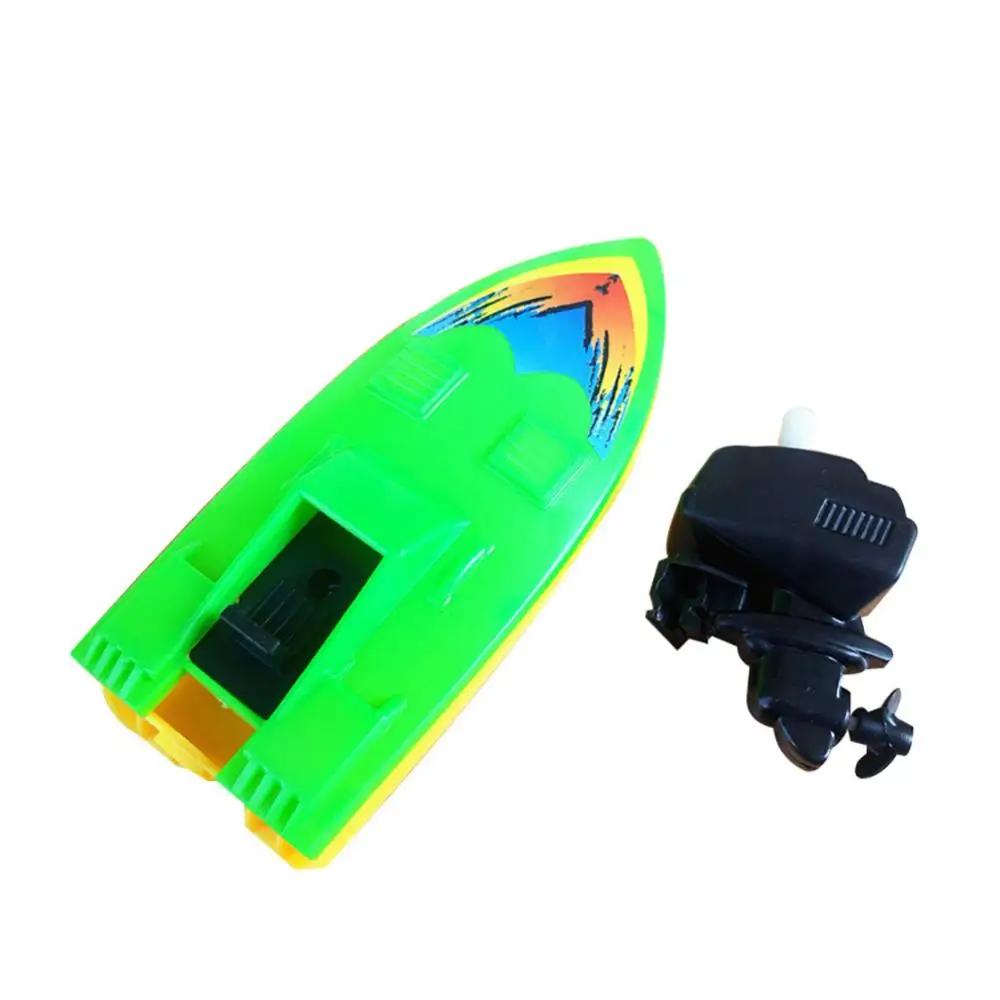 Lancha de Plástico Infantil, Velocidade de Vento, Barco Mecânico, Brinquedo de Banho, Navio de Corrida, Verão, Esportes Aquáticos, Flutuante, Brinquedos Infantis - Image 1