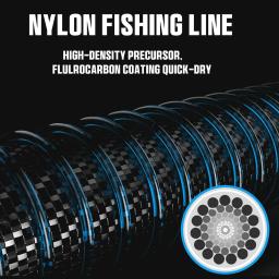 Sougayilang linha de pesca de náilon 220m linha de náilon arrasto máximo 7-38lb com caixa enrolamento simples a linha para carretel de pesca para água salgada - Image 4