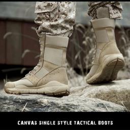 Botas táticas impermeáveis leves para homens e mulheres Botas de combate Sapatos de malha respirável Caminhada ao ar livre Treinamento de escalada verão - Image 4